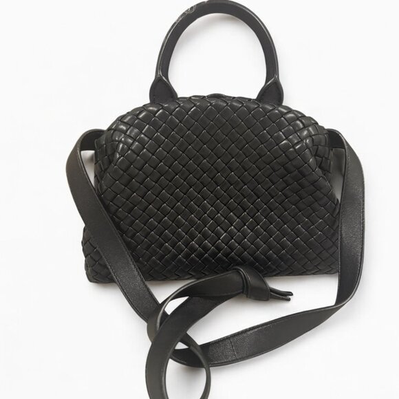 Bottega Veneta Intrecciato Top Handle Bag Black Pristine Condition - Picture 9 of 13